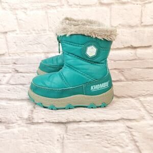 Khombu Mimi winter snow boots toddler size 8 teal